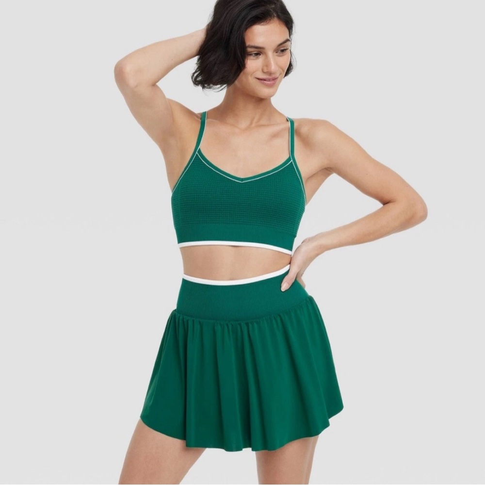 All in Motion Women’s Seamless Textured
Sports Bra Green Bralette Size XS